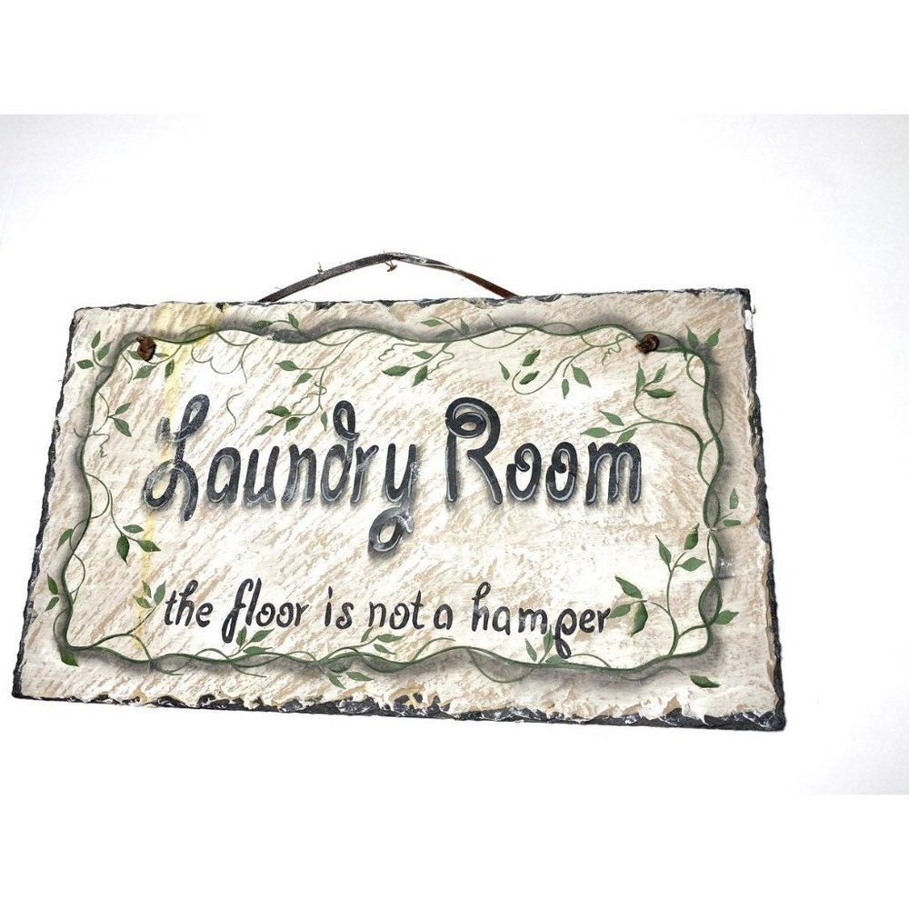 Rectangular Slate Laundry Room Sign - Picture 4 of 10